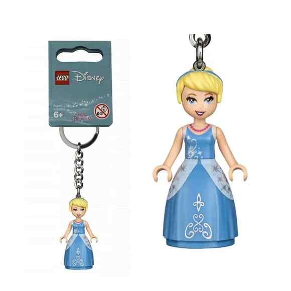 Cinderella Princess Key Chain Disney Mini Figure Lego Keychain 3pk New W/ Tags - Picture 4 of 9
